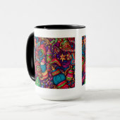 Mug Motif décorative de Noël, 15 oz (Devant gauche)