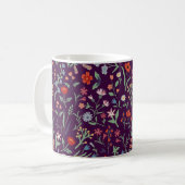 Mug Motif décorative fleurie sans couture. (Devant gauche)