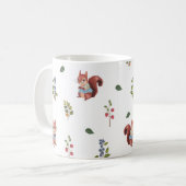 Mug Motif d'écureuil et de baies de forêt (Devant gauche)