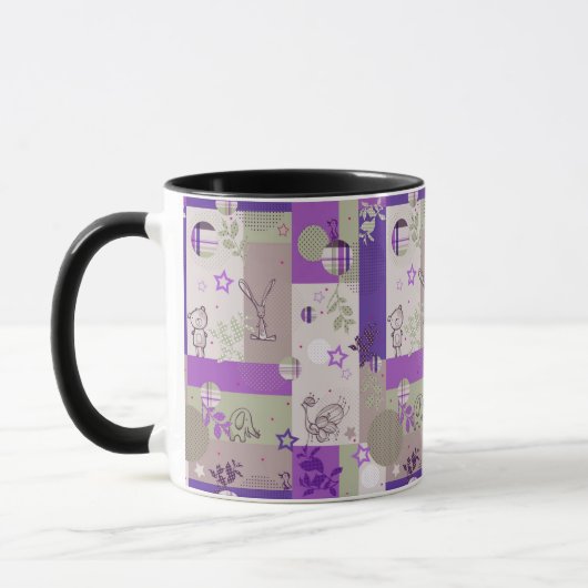 Mug Motif d'édredon de bébé (Gauche)