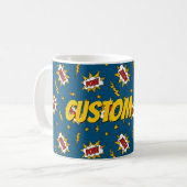 Mug Motif d'effet sonore de bande dessinée (Devant gauche)