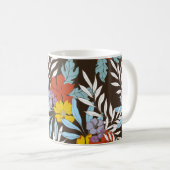 Mug motif d'élégance Abstraite avec arrière - plan fle (Devant droit)