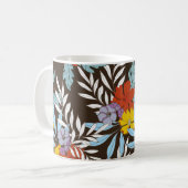 Mug motif d'élégance Abstraite avec arrière - plan fle (Devant gauche)