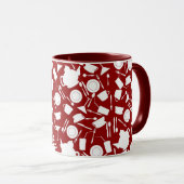 Mug Motif d'éléments de cuisine (Devant droit)