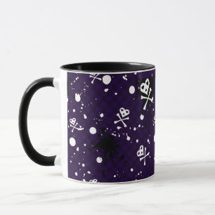 Mug Motif d'Emo de couleur foncée avec la peinture