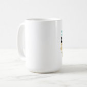 Mug Motif d'empreinte de patte de chien (Devant gauche)
