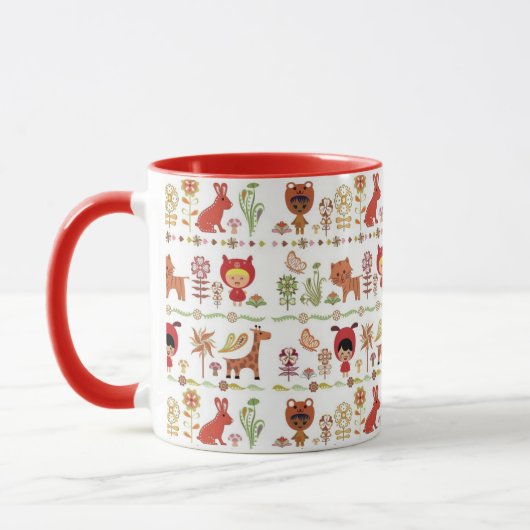 Mug Motif d'enfant et d'animaux (Gauche)