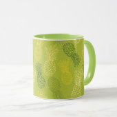 Mug Motif d'ensemble d'ananas sur le vert (Devant droit)