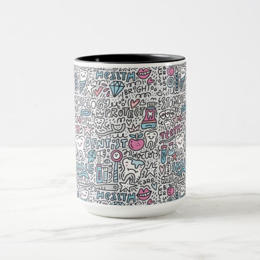 Mug Motif dentaire de bande dessinée (Centre)