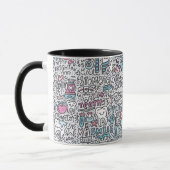 Mug Motif dentaire de bande dessinée (Gauche)