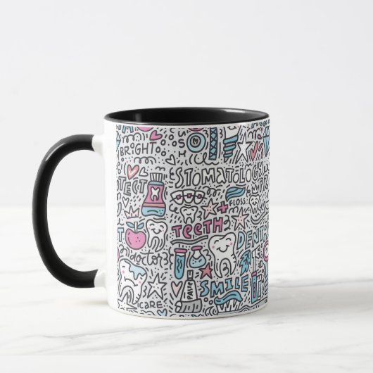 Mug Motif dentaire de bande dessinée (Gauche)