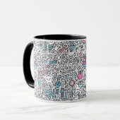 Mug Motif dentaire de bande dessinée (Devant gauche)