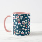 Mug Motif dentaire de bureau de clinique (Gauche)