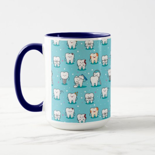 Mug Motif dentaire mignon (Gauche)