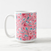 Mug Motif dentaire rose (Gauche)