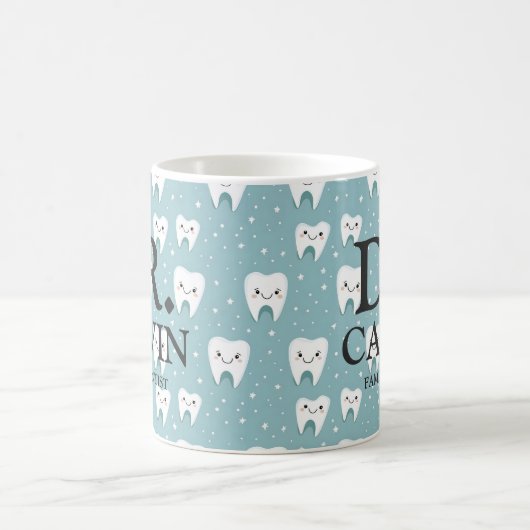 Mug Motif Dentiste pour dents vert mignon (Centre)
