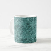 Mug Motif d'enveloppement de bulle turquoise (Devant gauche)