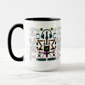 Mug Motif d'équipements et d'objets technologiques mod (Gauche)