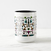Mug Motif d'équipements et d'objets technologiques mod (Centre)