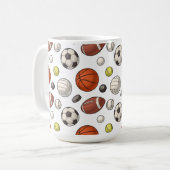 Mug Motif d'équipements sportifs (Devant gauche)