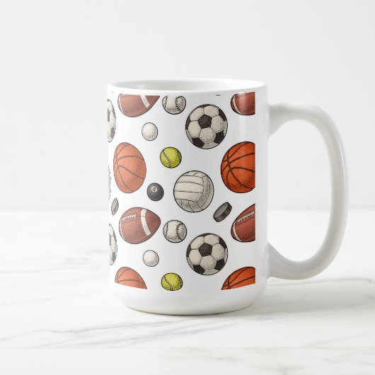 Mug Motif d'équipements sportifs (Droite)