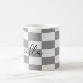 Mug Motif des blocs de contrôle gris de nom personnali (Centre)