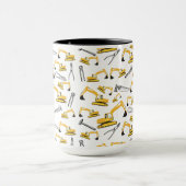 Mug Motif des camions et des outils de construction de (Centre)