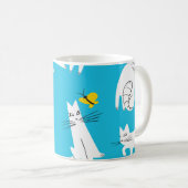 Mug Motif des chats et papillons (Devant droit)
