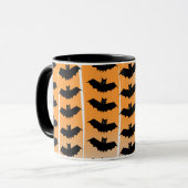 Mug Motif des chauves-souris d'Halloween (Devant gauche)
