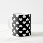Mug Motif des Coeurs Blancs (Devant gauche)