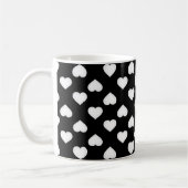 Mug Motif des Coeurs Blancs (Gauche)