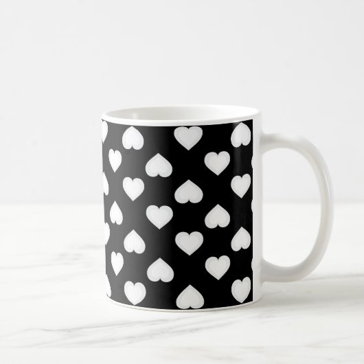 Mug Motif des Coeurs Blancs (Droite)