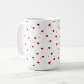 Mug Motif des Coeurs de la belle Red Valentines (Devant gauche)