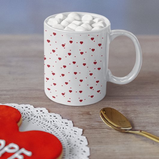 Mug Motif des Coeurs de la belle Red Valentines