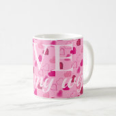 Mug Motif des Coeurs modernes (Devant droit)