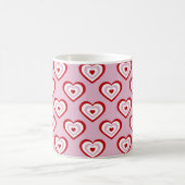 Mug Motif des Coeurs rouges roses (Centre)
