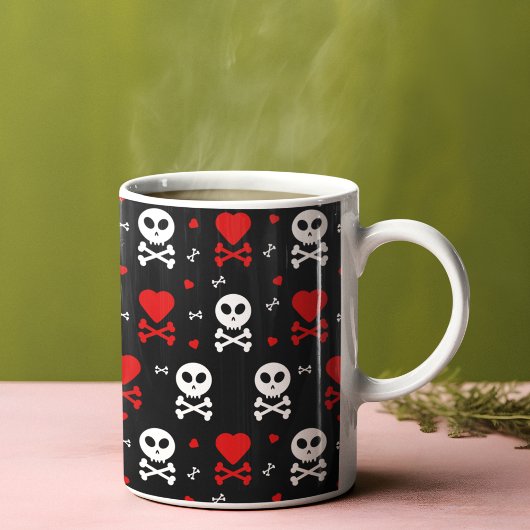 Mug Motif des crânes d'effroi