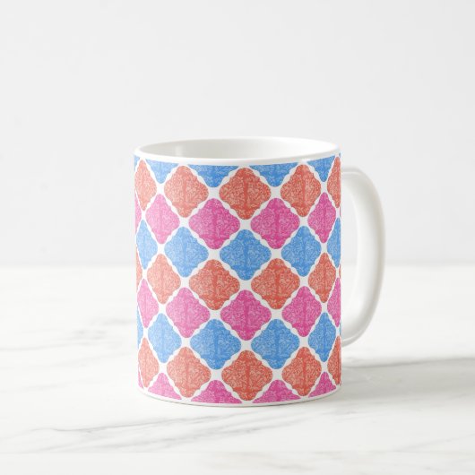 Mug Motif des diamants de la Patchwork (Devant droit)