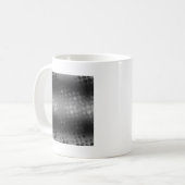 Mug Motif des éclats pointus - Noir, Gris, Blanc (Devant gauche)