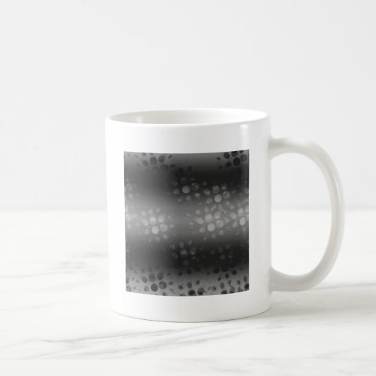 Mug Motif des éclats pointus - Noir, Gris, Blanc (Droite)