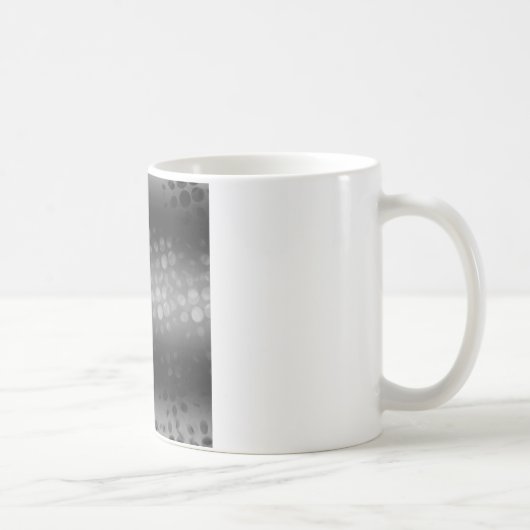 Mug Motif des éclats pointus - Noir, Gris, Blanc (Droite)