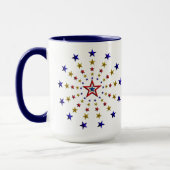 Mug Motif des étoiles patriotiques (Gauche)