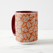 Mug Motif des feuilles d'automne et des araignées oran (Devant gauche)