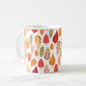 Mug Motif des feuilles d'automne peintes (Devant gauche)