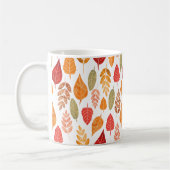 Mug Motif des feuilles d'automne peintes (Gauche)