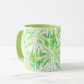 Mug Motif des Feuilles de Palm Tropical (Devant gauche)