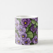 Mug Motif des fleurs de violet d'Afrique (Centre)