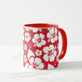 Mug Motif des fleurs d'Hibiscus (Devant droit)