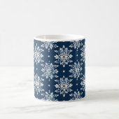 Mug Motif des flocons bleus (Centre)