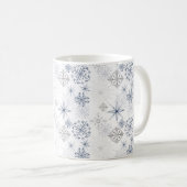 Mug Motif des flocons d'eau de Noël (Devant droit)